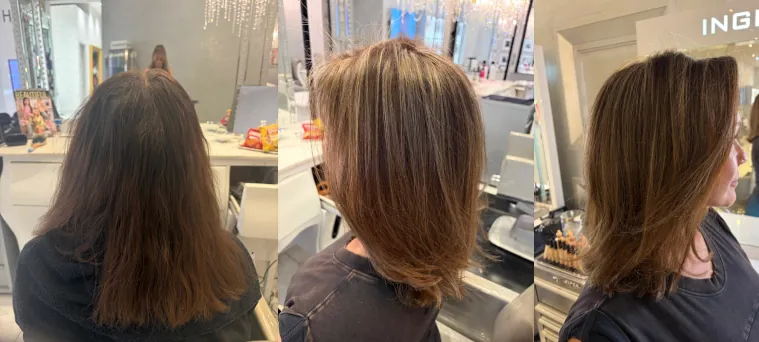Color, Highlights, Haircut, Blow-dry, and Style preview